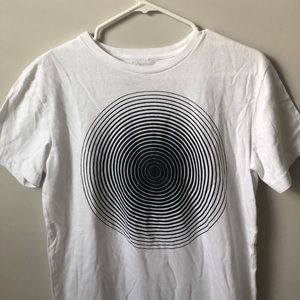 American Eagle Black and White Short Sleeve Tee